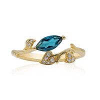 Anello in oro con Topazio Blu Londra (Smithsonian)
