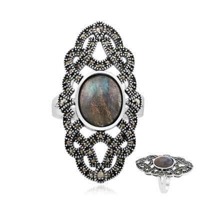 Anello in argento con Labradorite (Annette classic)
