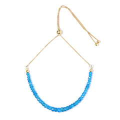 Bracciale in argento con Apatite Blu Neon