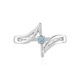 Anello in argento con Acquamarina Santa Maria