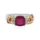 Anello in argento con Rubino del Madagascar
