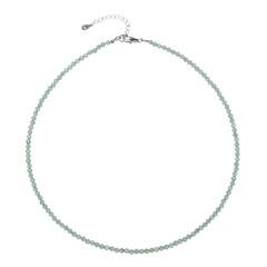 Collana in argento con Apatite Verde