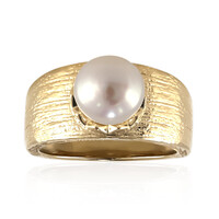 Anello in argento con Perla di Acqua Dolce (TPC)