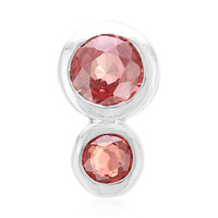 Ciondolo in argento con Zaffiro Arancione