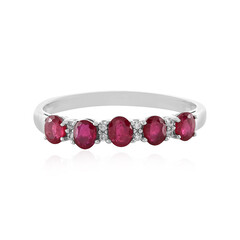 Anello in argento con Rubino del Madagascar