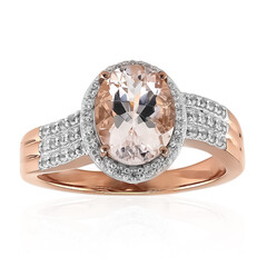 Anello in oro con Danburite Rosa del Messico