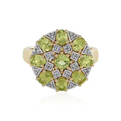 Anello in argento con Peridoto