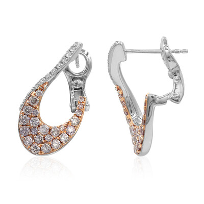 Orecchini in oro con Diamante Rosa I1 (CIRARI)