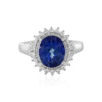 Anello in argento con Topazio Blu Royal