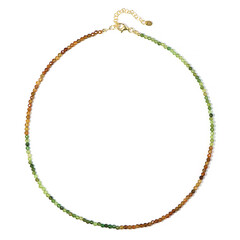 Collana in argento con Tormalina Verde