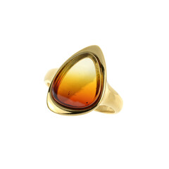 Anello in argento con Ambra Baltica