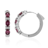Orecchini in argento con Granato Malaya