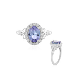 Anello in argento con Tanzanite (non riscaldata)