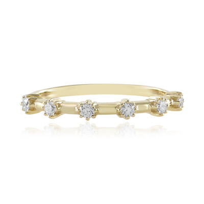 Anello in oro con Diamante IF (G) (de Melo)