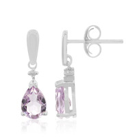 Orecchini in argento con Ametista Rose de France