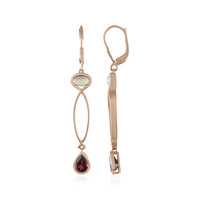 Orecchini in argento con Rodolite (KM by Juwelo)