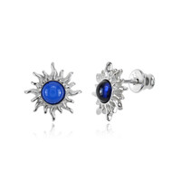 Orecchini in argento con Ambra Blu Colombiana