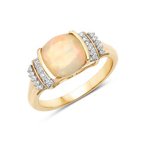 Anello in oro con Opale di Welo AAA (AMAYANI)