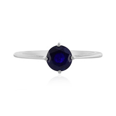 Anello in argento con Zaffiro Blu del Madagascar