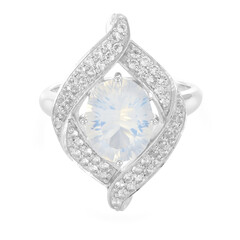 Anello in argento con Quarzo Blue Moon
