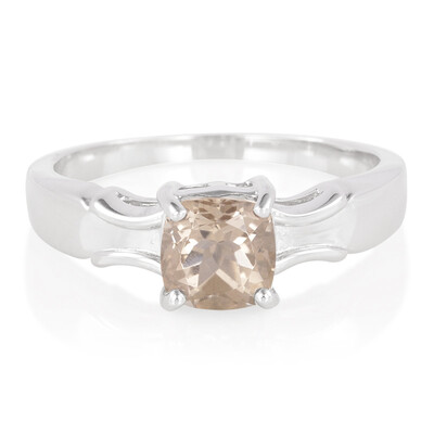 Anello in argento con Quarzo Fumè