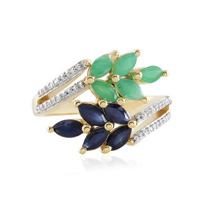Anello in argento con Smeraldo Socoto
