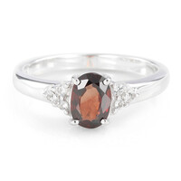 Anello in argento con Zircone Cioccolato