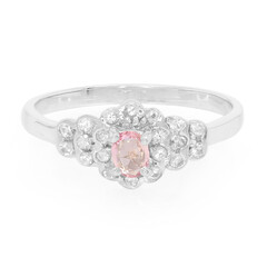 Anello in argento con Zaffiro Rosa