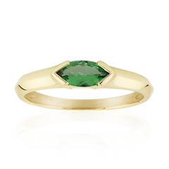Anello in oro con Tsavorite AAA del Kenia