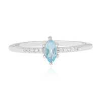 Anello in argento con Apatite Blu