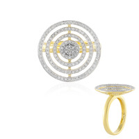 Anello in argento con Diamante I2 (J)