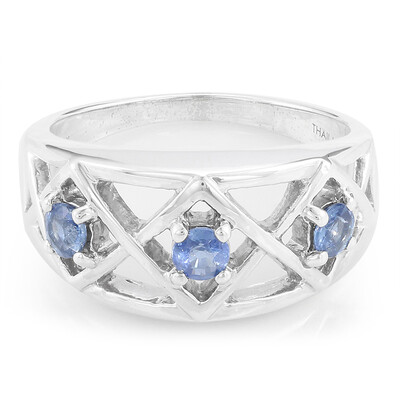 Anello in argento con Zaffiro di Laos