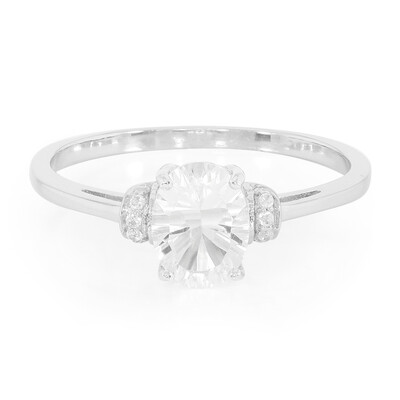 Anello in argento con Petalite