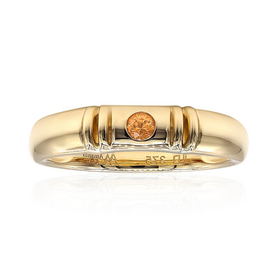 Anello in oro con Spessartina Californiana (Amanda Adkins)