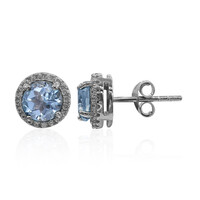 Orecchini in argento con Topazio Blu Cielo