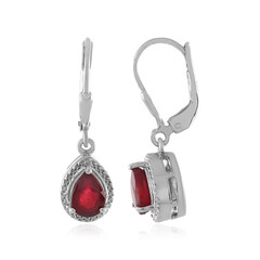 Orecchini in argento con Rubino del Madagascar