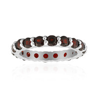Anello in argento con Granato