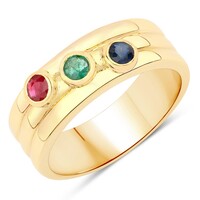 Anello in argento con Smeraldo Zambia