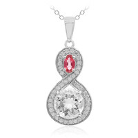 Collana in argento con Topazio Bianco