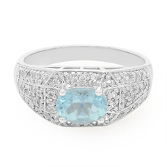 Anello in argento con Apatite Blu