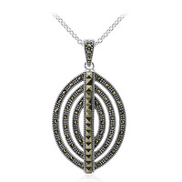 Collana in argento con Marcassite