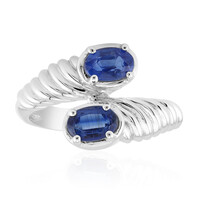 Anello in argento con Cianite del Nepal (Pallanova)