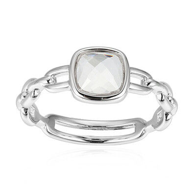 Anello in argento con Quarzo Bianco