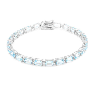 Bracciale in argento con Topazio Blu Cielo