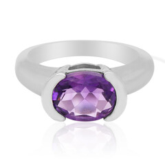 Anello in argento con Ametista Zambiana