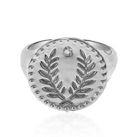 Anello in argento con Topazio Bianco
