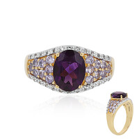 Anello in argento con Ametista Zambiana