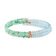 Bracciale in acciaio con Smeraldo Brasiliano (Riya)