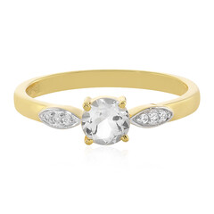 Anello in argento con Topazio Bianco