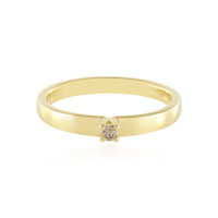 Anello in argento con Diamante Champagne I2